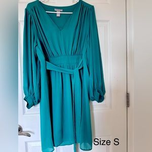 A chiffon wrap dress.